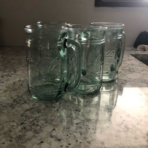 Coca-Cola glasses.